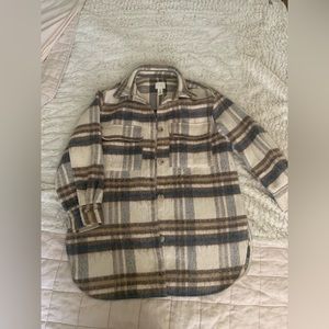 H&M oversized plaid jacket